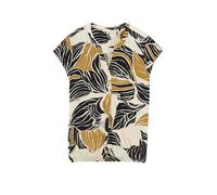 Tom Tailor 1045238 Kurzarm-bluse 38 Neutral Cut Leaves Design