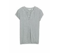 Tom Tailor - Bluse mit Muster green white tile minimal - Gr. - 36