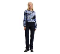 TOM TAILOR Damen Longsleeve mit Ballonärmeln, 37088 - Cloudy Blue Gradient Design, L