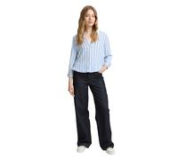TOM TAILOR Damen 1047179 Bluse, 35221 - Offwhite Blue Vertical Stripe, 46 EU