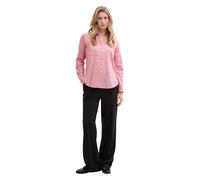 TOM TAILOR Damen 1035247 Bluse mit Brusttaschen aus Baumwolle, 11016-Berry Red, 44