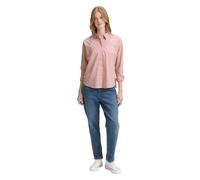 Denim Tom Tailor - Hemdbluse mit gepunkteter Struktur antique rose - Gr. - S