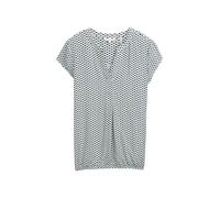 Tom Tailor - Bluse mit Muster green white tile minimal - Gr. - 36
