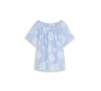 Tom Tailor - Bluse mit Streifen aus Jacquard blue flower dobby - Gr. - 42