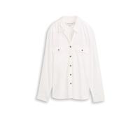 Tom Tailor Damen Hemdbluse mit Brusttaschen whisper white Größe 36