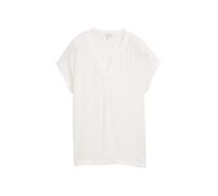 Tom Tailor - Blusenshirt im Material-Mix whisper white - Gr. - M