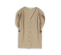 Tom Tailor - Blusentop mit V-Ausschnitt silver olive - Gr. - 34