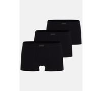 TOM TAILOR BODYWEAR - TOM TAILOR Herren Hip Pants uni 3er Pack black - Gr. - M
