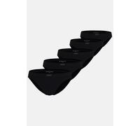 TOM TAILOR BODYWEAR - TOM TAILOR Herren Mini-Slip uni 5er Pack black - Gr. - M