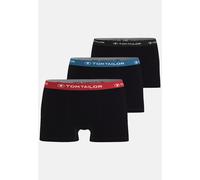 TOM TAILOR BODYWEAR - TOM TAILOR Herren Pants 3er Pack schwarz-dunkel-uni - Gr. - XXL