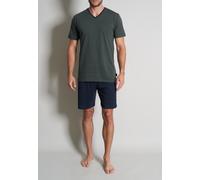 TOM TAILOR BODYWEAR - TOM TAILOR Herren Shorty quergestreift 1er Pack grün-dunkel-ringel - Gr. - 48