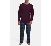 TOM TAILOR BODYWEAR - TOM TAILOR Herren T-Shirt uni 1er Pack rot-mittel-melange - Gr. - 48