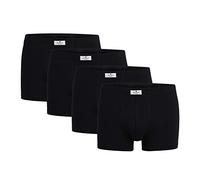 TOM TAILOR Boxershorts 4er Pack Herren Basic Unterhosen aus Baumwolle (schwarz-dunkel-Uni) 7