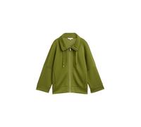 Tom Tailor - Boxy Fit Scuba Sweatjacke deep ivy green - Gr. - M