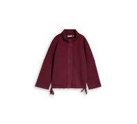 Tom Tailor - Boxy Fit Scuba Sweatjacke mit Taschen preppy plum - Gr. - L