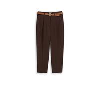 Tom Tailor - Loose Fit Barrel Hose mit Gürtel java dark brown - Gr. - 28