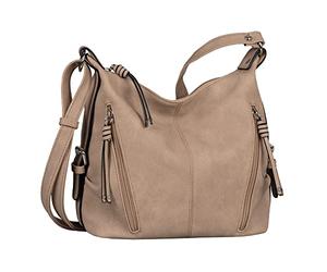 TOM TAILOR Caia Damen Umhängetasche Crossbody Bag Mittelgroß Beige