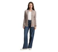 Tom Tailor - Cardigan mit Schalkragen soft taupe melange - Gr. - L