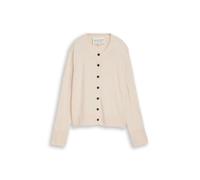 Tom Tailor - Cardigan mit Kaschmir-Anteil whisper offwhite melange - Gr. - XXL