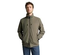 Tom Tailor Regular Fit Funktionsjacke mit Schalkragen in Oliv, Größe XXL