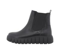 Tom Tailor Damen Stiefelette Chelsea Boots Lederimitat/Textil Schwarz Warmfutter Gr. 40