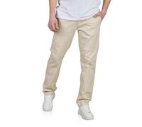 TOM TAILOR Chino Hose Herren Regular Fit Stretch Stoffhose Einfarbig, Länge:32L, Größe:Light Cashew Beige (10336), Weite:34W