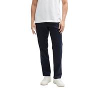 TOM TAILOR Chino Hose mit Leinenanteil, Tarmac Grey Chambray, 32/36