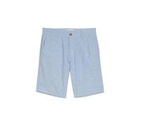 Tom Tailor - TTREGULAR Chino Shorts mit Leinenanteil bleeched blue chambray - Gr. - 34