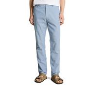 Tom Tailor Regular Fit Chino aus Leinen-Baumwolle-Mix in Hellblau, Größe 30/32