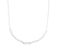 Tom Tailor Collier für Damen, Sterling Silber 925, mit Zirkonia, 42+3 cm, silber, Geschenkidee, Damenschmuck, 2100557