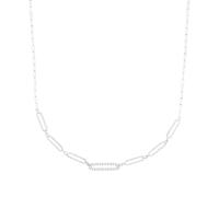 Tom Tailor Collier für Damen, Sterling Silber 925, mit Zirkonia, 42+3 cm, silber, Geschenkidee, Damenschmuck, 2100557