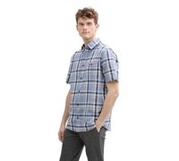 TOM TAILOR - Regular Fit Kurzarmhemd mit Karomuster blue multicol check L