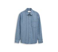 Tom Tailor - Comfort Fit Jeanshemd mid blue denim check - Gr. - S