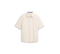 Tom Tailor - Comfort Fit Kurzarmhemd aus Baumwolle gardenia white - Gr. - XL