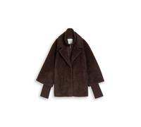 Tom Tailor - Cosy Cape Jacke im 2-in-1-Look java dark brown - Gr. - XXL