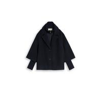 Tom Tailor - Cosy Cape Jacke im 2-in-1-Look sky captain blue - Gr. - L