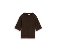 TOM TAILOR Damen Cosy Strickpullover mit Alpaka-Anteil, braun, Meliert, Gr. XXL
