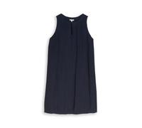 Tom Tailor - Crêpe Mini-Kleid in Knitter-Optik sky captain blue - Gr. - 40