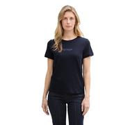 TOM TAILOR Crinkle Blusenshirt, Berry red Check Design, M