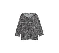 Tom Tailor - Crinkle Blusenshirt mit Muster navy abstract dot design - Gr. - XXL