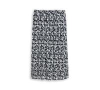 Tom Tailor - Crinkle Midi-Rock mit Muster blau - Gr. - 38