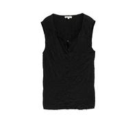 Tom Tailor - Crinkle Top mit Schlitz-Detail deep black - Gr. - S