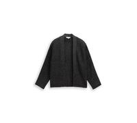 Tom Tailor - Cropped Cardigan mit Glitzer-Effekt deep black - Gr. - XXL