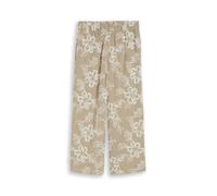 Tom Tailor - Culotte Hose mit Blumen-Stickerei olive white big flower design - Gr. - 26