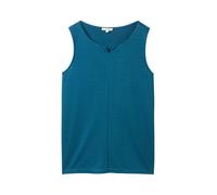 Tom Tailor - Cupro Jersey Top moss blue - Gr. - M