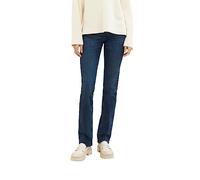 TOM TAILOR - Alexa Straight Jeans mit Bio-Baumwolle dark stone wash denim 28/32