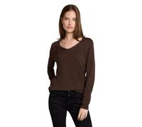Tom Tailor - Strickpullover mit V-Ausschnitt java dark brown - Gr. - XXXL
