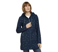 TOM TAILOR Damen 1024460 Softshell Mantel, 26733-Navy Colorful Floral, S