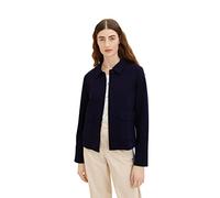 TOM TAILOR Damen 1035274 Blazer Jacke mit Taschen, 11331 - Atlantic Ocean Blue, L