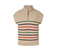 TOM TAILOR Damen 1035294 Pullunder mit Streifen, 31299 - Multicolor Knit Stripe, XXL